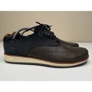 OHW? Owns The Factory Who? Oxford Mens 10 Gray Multi Leather Brogue Comfort Shoe